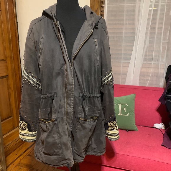 Golden Quills Military Parka Grey 